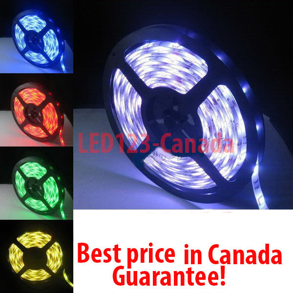 5050 WATERPROOF 16.4ft/5M FLEXIBLE STRIP RGB LED LIGHTS/MULTI COLOUR/ WHOLESALE