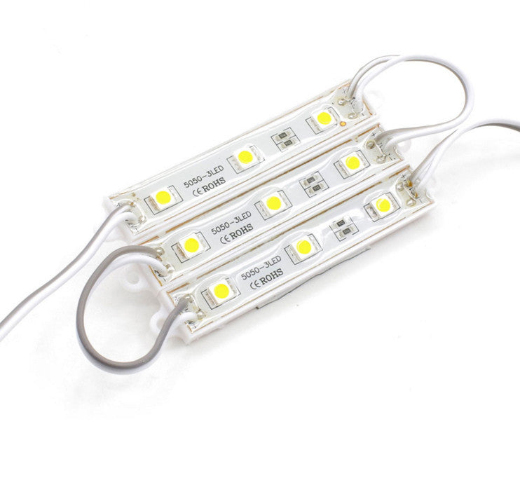 3 LED Modules DC12V 5050 White Waterproof IP68 for outdoor signs 100 pieces