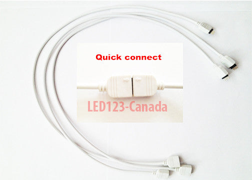 QUICK CONNECT RGB Extenstion cable/cord FOR 3528 5050 LED strip 50cm/20Inch