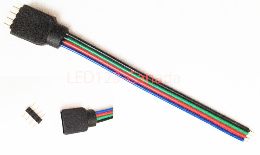 QUICK CONNECT RGB EXTENSION CABLE 4 WIRE FOR 3528 5050 LED STRIP