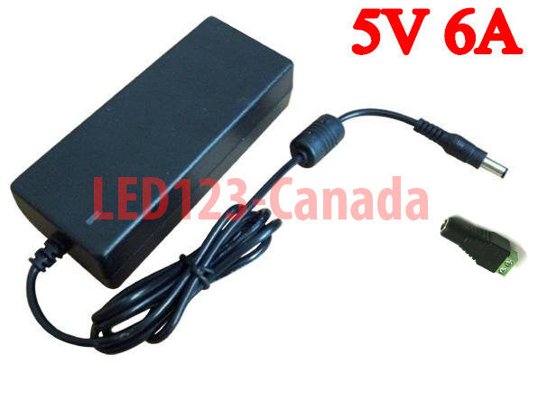 UL/cUL listed 5V 6Amp AC/DC power supply