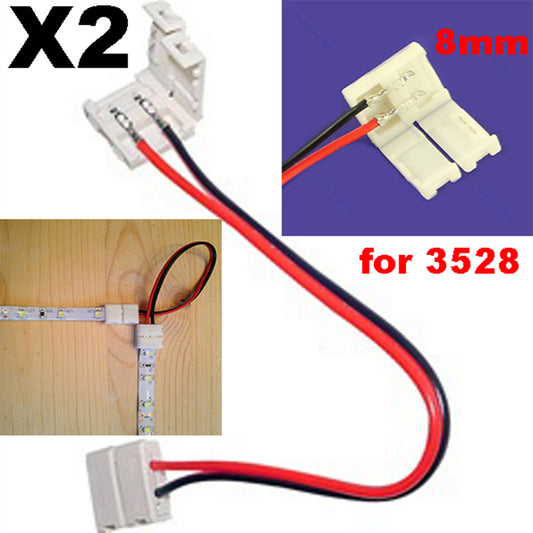 3528 Corner/Right Angle Connector 8mm for SINGLE COLOR/Solderless