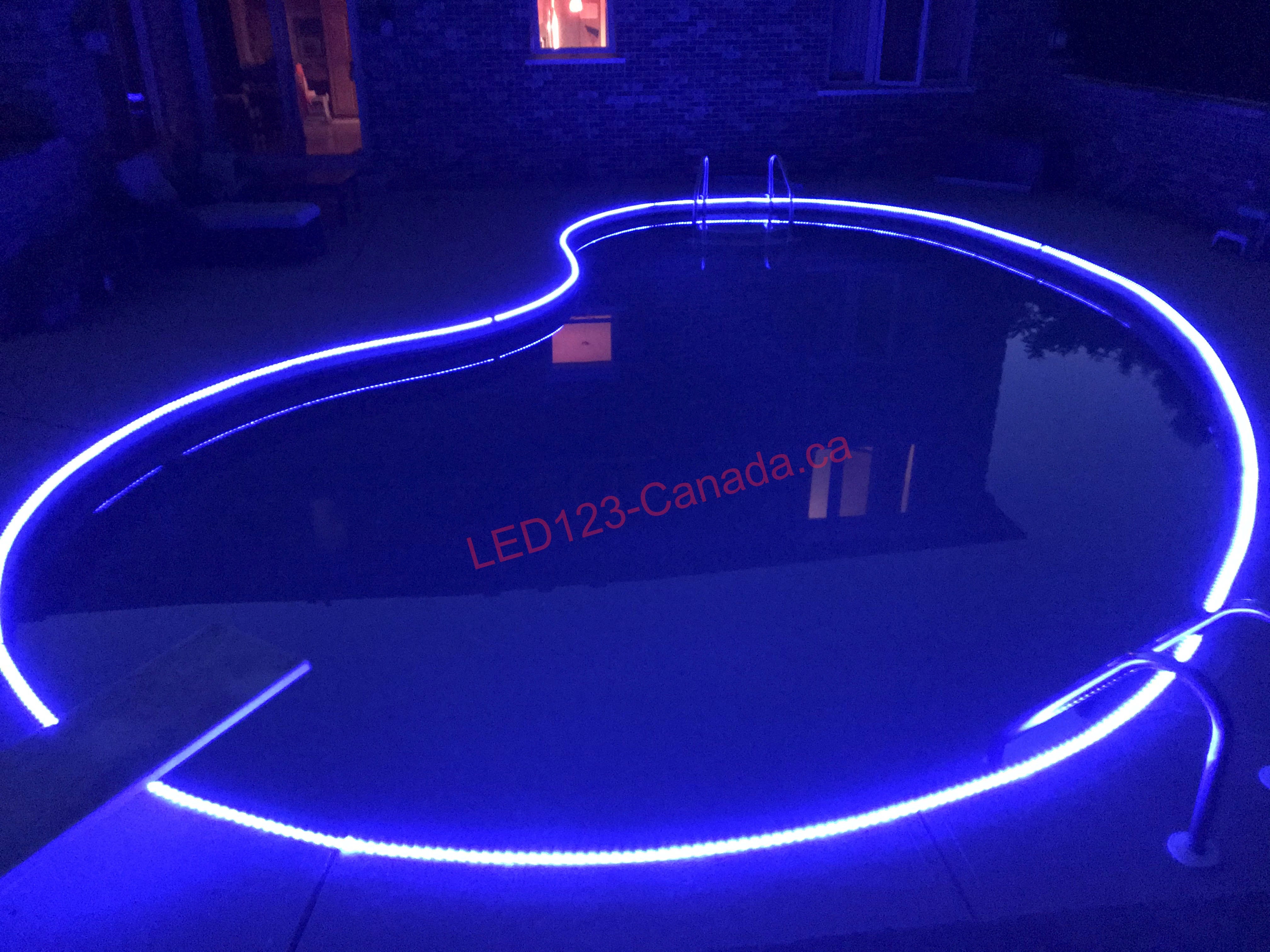 WATERPROOF LED FLEXIBLE STRIP FOR SWIMMING POOL/FOUNTAIN LIGHTS KIT ...
