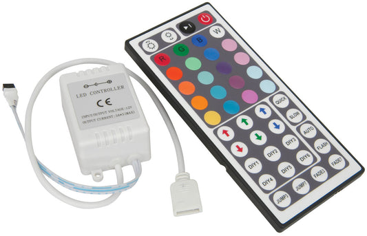 44 Key IR REMOTE CONTROLLER FOR 3528 5050 RGB LED STRIP LIGHTS COLOUR CHANGING