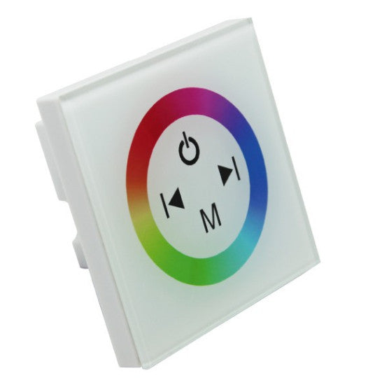 RGB TOUCH PANEL CONTROLLER DIMMER WALL SWITCH RING 12V-24V 12A FOR LED STRIP/BAR