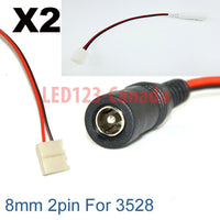 3528 adapter to strip connector for single color 8mm/Solderless