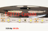 3528 FLIXABLE STRIP LED LIGHTS 16.4ft/5M 300 LEDs OR 600 LEDs/ Epistar chip/Warm white 2800-3200K